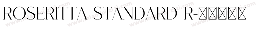 Roseritta Standard R字体转换